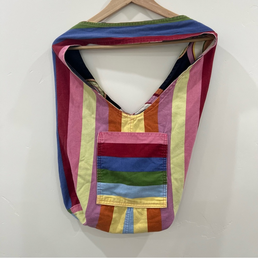 Multicolor Striped Women's Bag